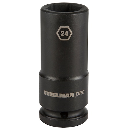 Steelman Pro 3/4" Drive x 24mm 6-Point Deep Impact Socket 79258